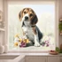 Kép 2/3 - Tavaszi Beagle Szerelem Ablakmatrica - Minta 2 [S-méret]