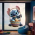 Kép 2/3 - Stitch Húsvétja Ablakmatrica - Minta 1 [M-méret]