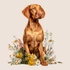 Kép 3/3 - Tavaszi Vizsla Imádat Ablakmatrica - Minta 1 [S-méret]