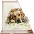 Kép 1/3 - Golden Retriever Tavasza Ablakmatrica - Minta 1 [S-méret]
