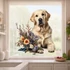 Kép 2/3 - Golden Retriever Tavasza Ablakmatrica - Minta 2 [S-méret]