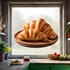 Kép 2/3 - Francia Reggel Croissant Ablakmatrica - Minta 3 [S-méret]