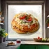 Kép 2/3 - Frissen Sült Lángos Ablakmatrica - Minta 2 [S-méret]