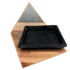 Kép 1/2 - 20x20 Fekete Fa tálca
