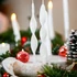 Kép 3/3 - 4 db-os Fehér Lakkozott Csavart Adventi Gyertya