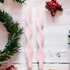 Kép 2/3 - 4 db-os Rózsaszín Lakkozott Csavart Adventi Gyertya