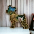 Kép 2/3 - 'Kutya-Cica Farm'  kézzel festett 3D dekoráció