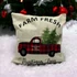 Kép 2/3 - Bézs Farm Fresh Karácsonyi Párnahuzat 45x45