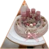 Kép 1/2 - Karácsonyi Rózsaszín Varázslat Adventi Asztaldísz