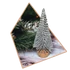 Kép 1/3 - EZÜST Glitteres Fenyő 6cm