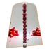 Kép 1/2 - 12db-os 4cm műanyag Burgundy Karácsonyi Dísz gömb
