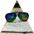 Kép 1/3 - Szemüvegen Át Kézzel festett 3D dekoráció